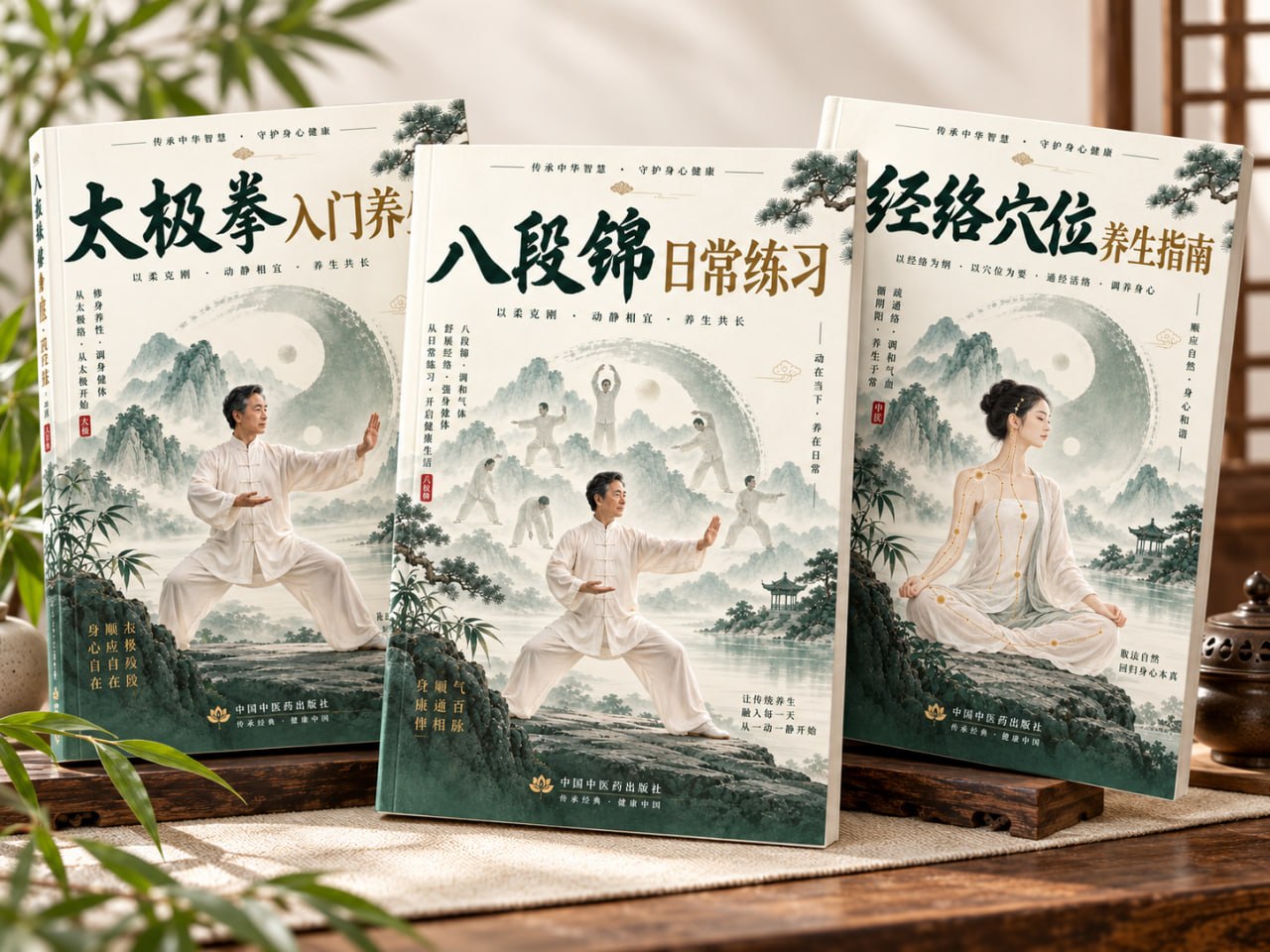 太極拳、八段錦與經絡穴位養生三書